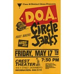 DOA and Circle Jerks Poster