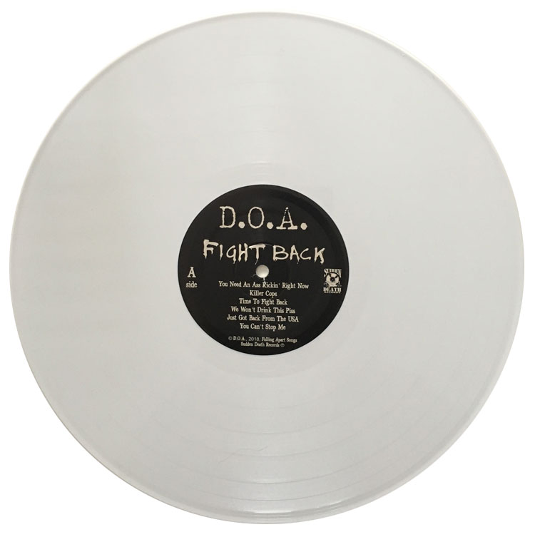 D.O.A. Fight Back White Vinyl